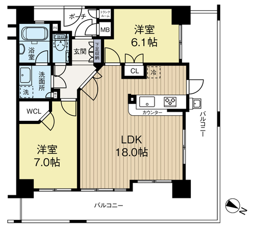 ハーティネス・トアロード中山手の物件画像