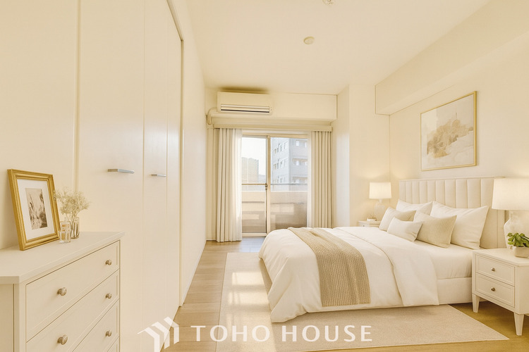 内装 ＊配置してある家具や小物はCGによるイメージ画像です。楽しい家族との会話寝室は一日の疲れを癒す大切な空間。