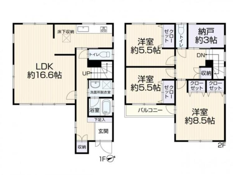 間取り 豊富な収納ですっきりと暮らせる間取り設計です！
