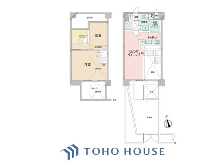 間取り ◆居心地のいい暮らし◆には欠かせない眩い採光。ゆったりとした幅の窓からこの空間に降り注ぐ採光が絶えない。明るいリビングこそ居心地のいい暮らしが待っているのだと思う。