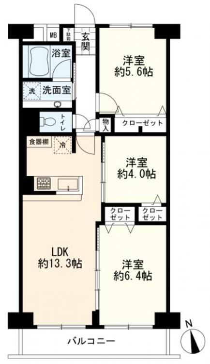 間取り ３ＬＤＫ