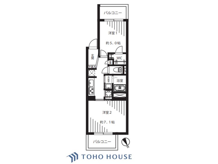 間取り 【house the light is illuminat】採光と風　家事導線も比較的良好で、風通しの良さで過ごしやすい麗(うら)らかな気分にさせてくれるリビング