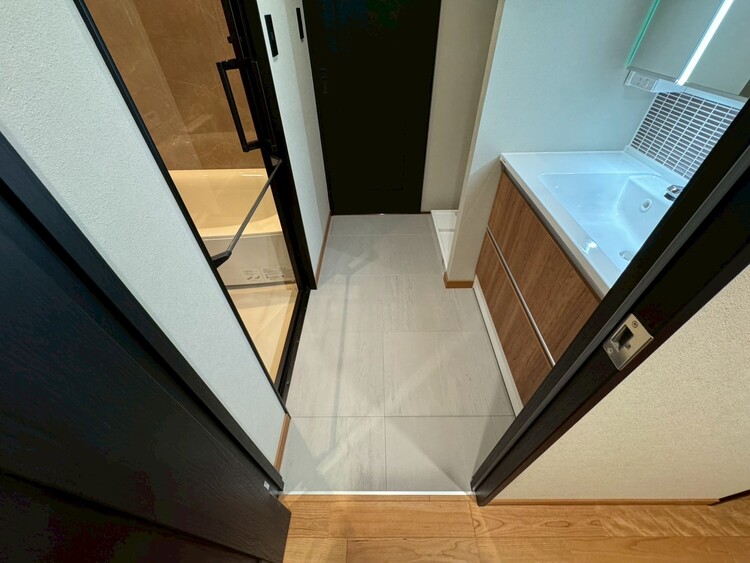 その他 十分な広さの脱衣所。