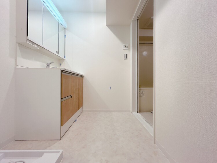 その他 十分な広さの脱衣所。