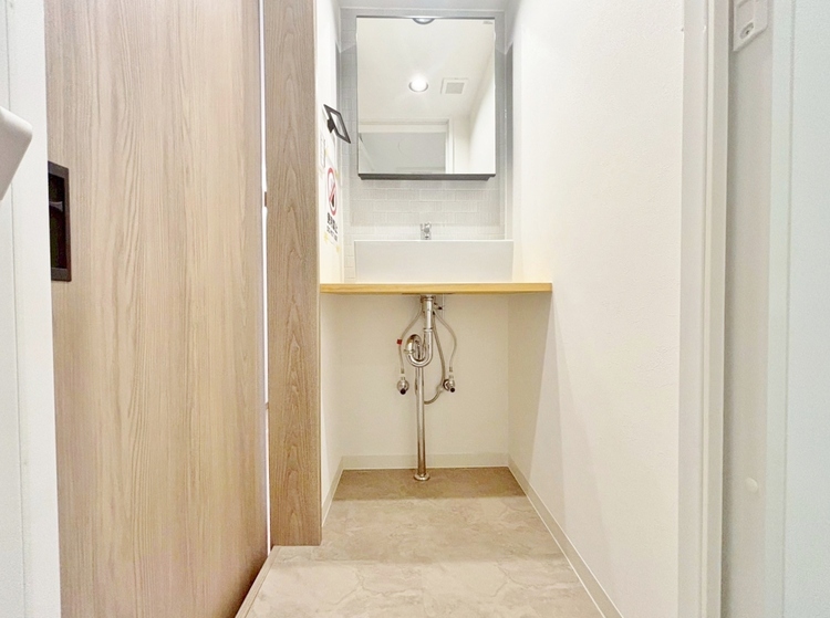 洗面 清潔感と心地よさを重視した、上質感漂うパウダールーム。