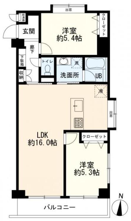 間取り ２ＬＤＫ