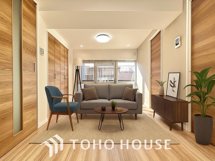 内装 ＊配置してある家具や小物はCGによるイメージ画像です。忙しい朝でも、しっかり家族が揃って食事をして頂けるゆとりある大きさのダイニングスペース。