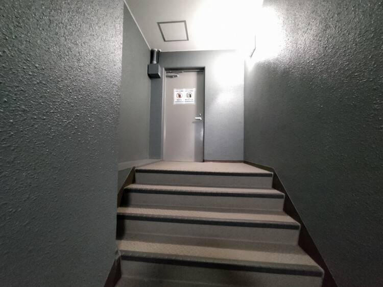 その他 共用部の階段です。明るく清潔に管理されています。