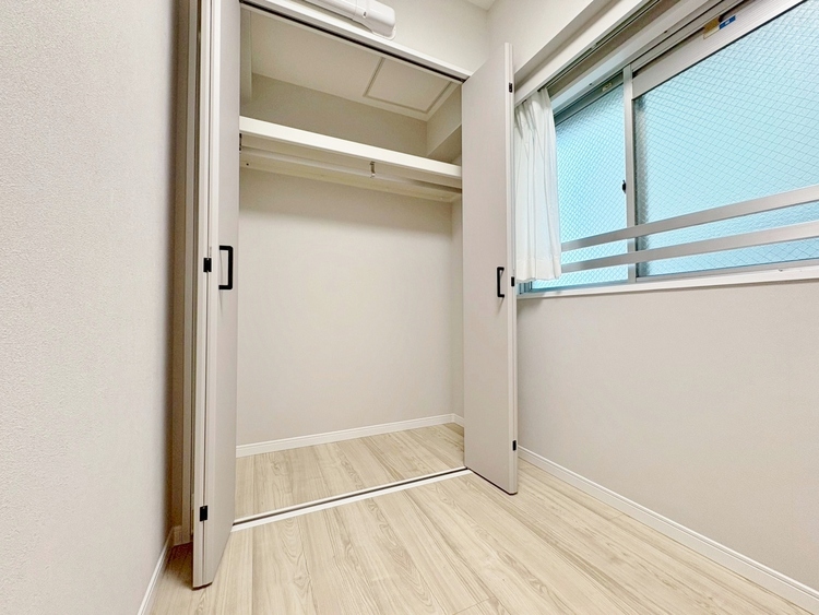 収納 居室にはクローゼットがあり、荷物もスッキリ収納して快適にお過ごしいただけます。