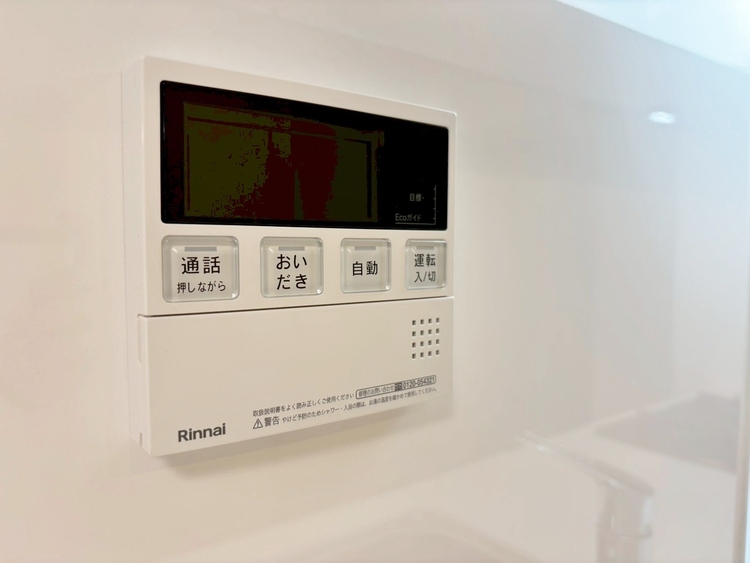 設備 見やすい画面で操作しやすい給湯パネルです。
