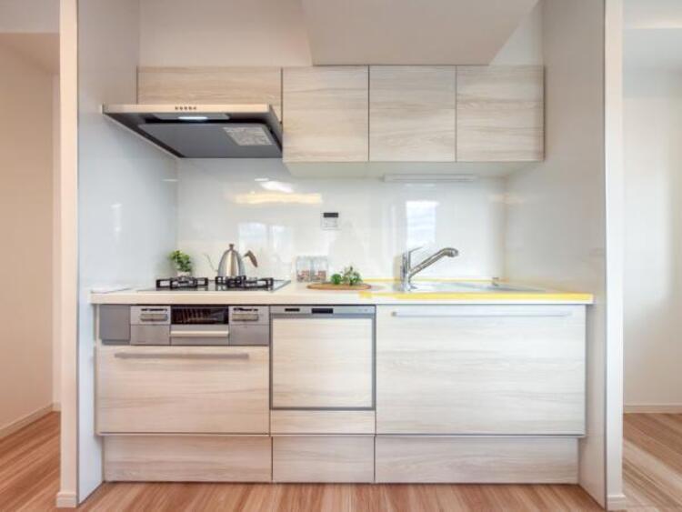 キッチン シンプルで使いやすい設計のキッチン。毎日の料理が快適に。