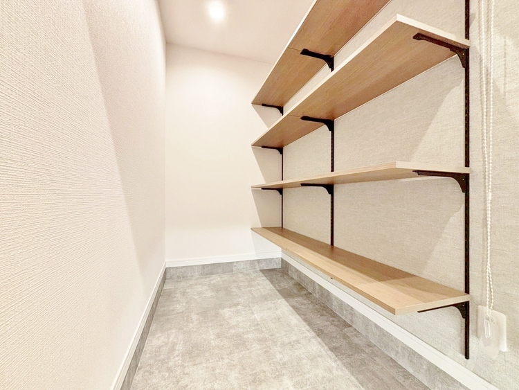 収納 暮らし心地を大きく左右する収納を、適材適所に配置し使い勝手を考慮しました。