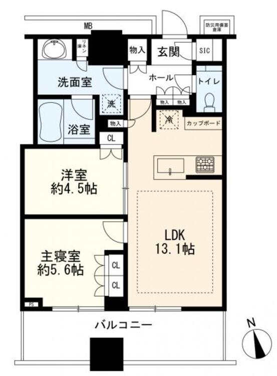 間取り 間取図　2LDK