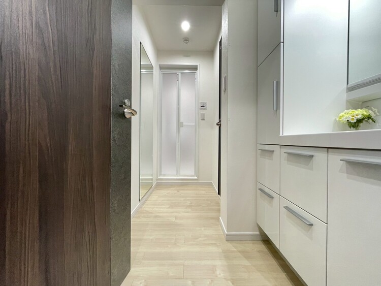 その他 十分な広さの脱衣所。