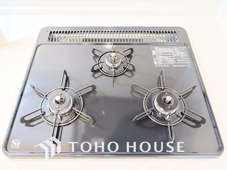 その他 3口ガスコンロでお料理のスピードもUP。効率よくお料理できますね