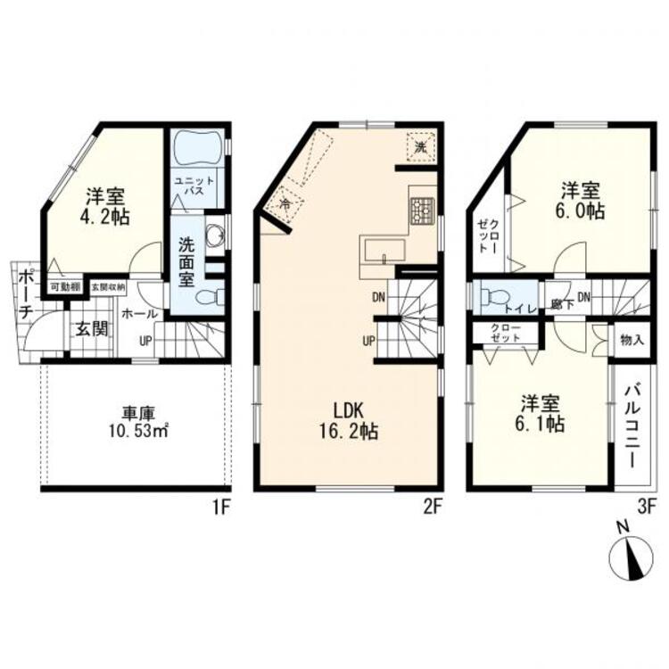 間取り 間取図　3LDK