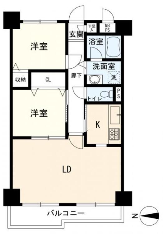 間取り 間取図　2LDK