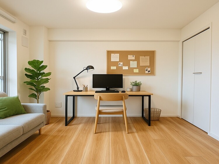 内装 ＊配置してある家具や小物はCGによるイメージ画像です。【ROOM】感性を育むプライベートルームはシンプルでスマートな空間。好みの空間で読書をしたり、音楽を聞いたりと一人の時間も充実したものにできます。