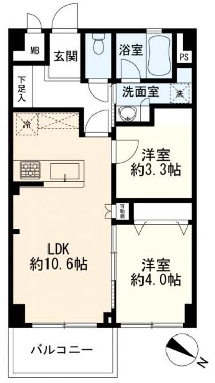 間取り 間取図　2LDK
