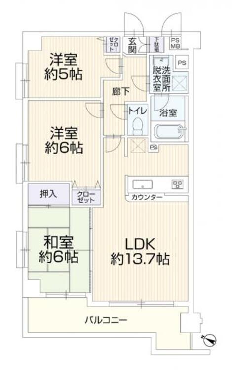 間取り ふわふわの愛情に包まれるペット飼育可マンション。