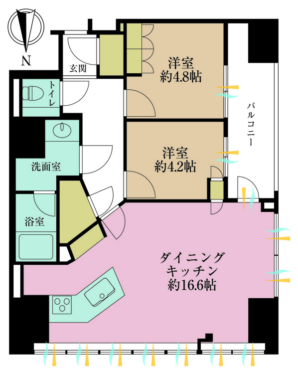 その他 2LDK+S（納戸）、専有面積71.14m2