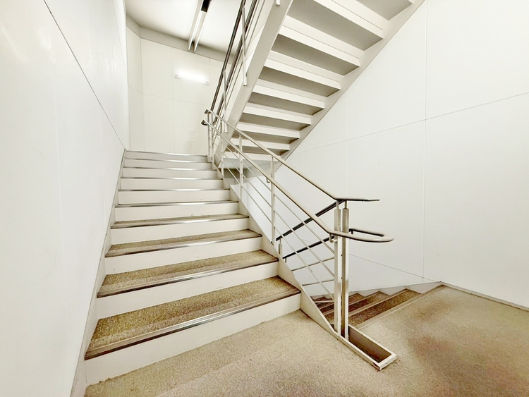 その他 共用部の階段です。明るく清潔に管理されています。
