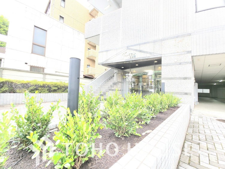 外観 丁寧に手入れされた植え込みが、物件に彩りを添えています。鮮やかな緑が、都心にいながらも自然を感じさせてくれます。落ち着いた雰囲気で、日々の暮らしに安らぎを与えてくれるでしょう。