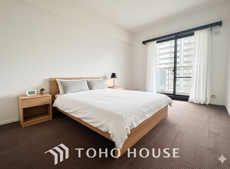 内装 ＊配置してある家具や小物はCGによるイメージ画像です。【Private room】感性を育むプライベートルームはシンプルでスマートな空間。