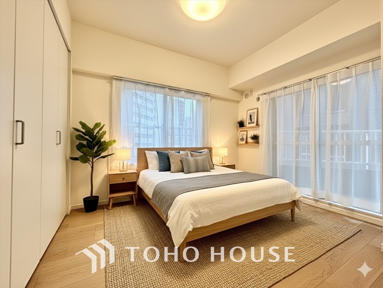 内装 ＊配置してある家具や小物はCGによるイメージ画像です。感性を育むプライベートルームはシンプルでスマートな空間。