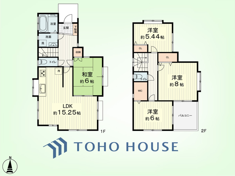 間取り 4LDK　建物面積96.88平米、土地面積110.29平米