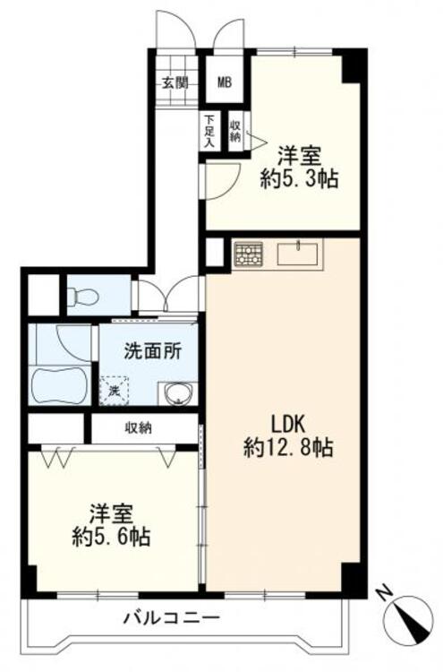 間取り ２ＬＤＫ