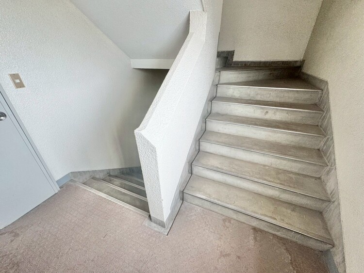 その他 共用部の階段です。明るく清潔に管理されています。