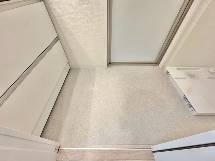 その他 十分な広さの脱衣所。