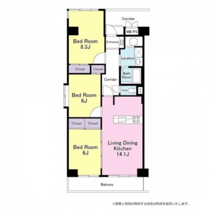 間取り 陽当たりや風通しなど、ぜひ現地でご確認ください！
