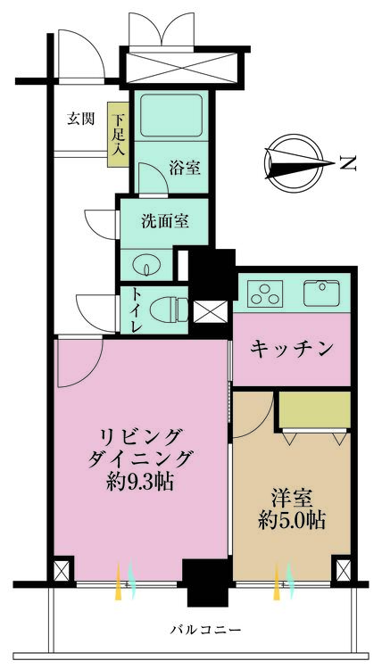 その他 1LDK、価格7980万円、専有面積43.21m2、バルコニー面積8.7m2