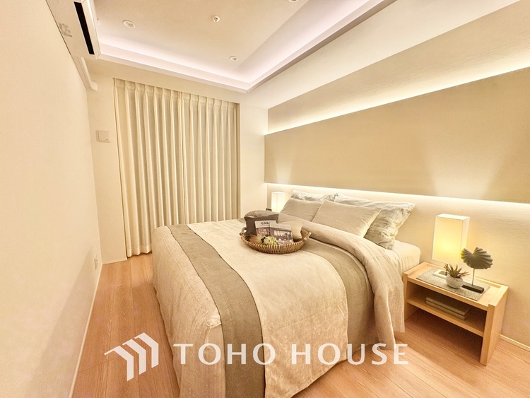 内装 寝室は一日の疲れを癒す大切な空間。快適で落ち着けるおすすめの間取りです。