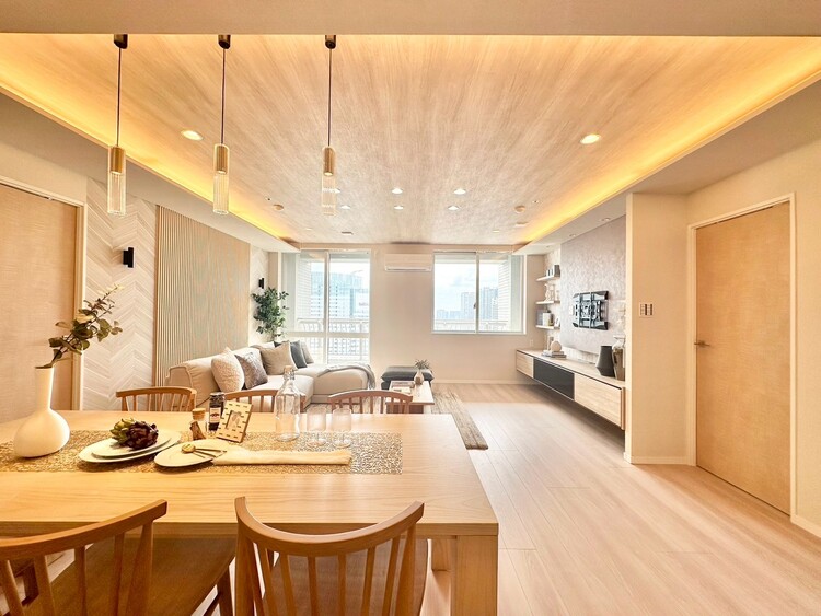 居間 ひとつひとつの空間に宿した機能性、そして美意識。