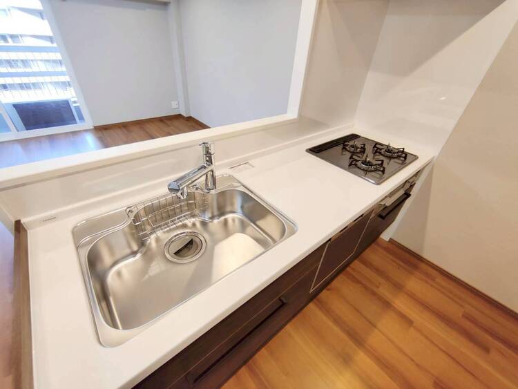 キッチン 開放感のあるキッチンスペース。調理をしながら、会話も弾みそうですね。