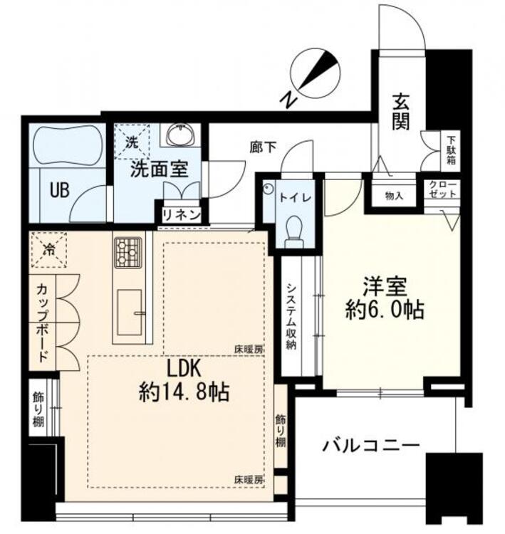 間取り 間取図　1LDK