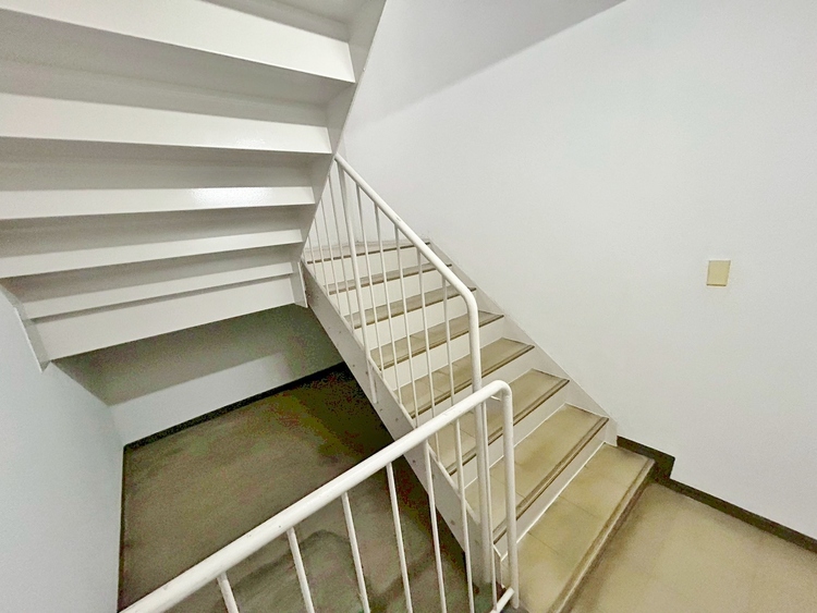 その他 共用部の階段です。明るく清潔に管理されています。