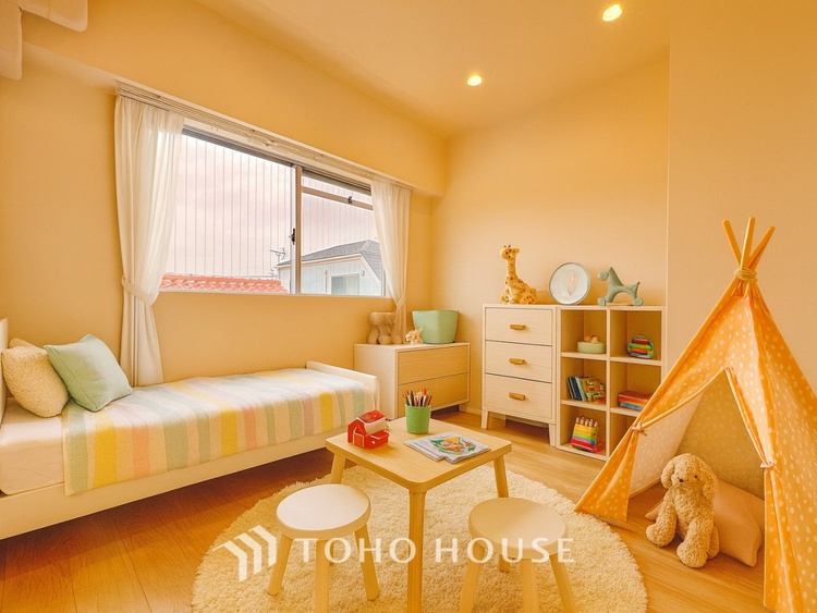 内装 ＊配置してある家具や小物はCGによるイメージ画像です。勉強も遊びも安心して過ごせるおすすめの子供部屋です。