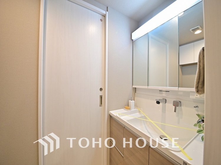 洗面 清潔感のある洗面室