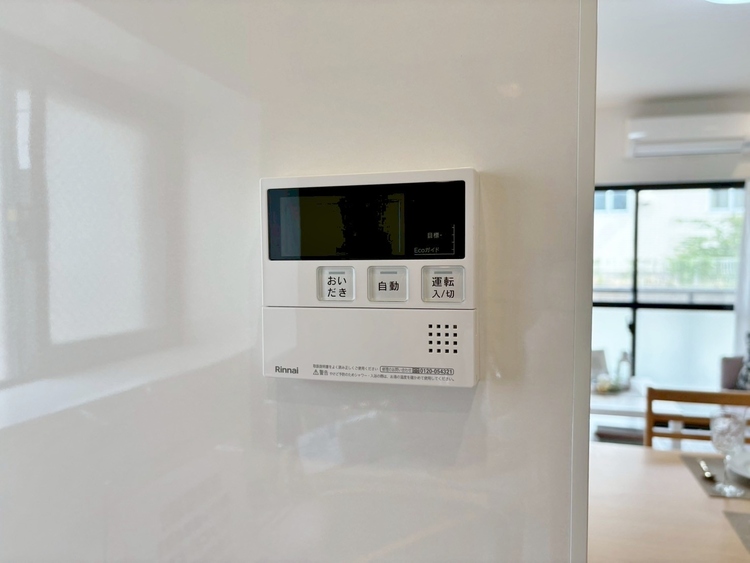 設備 見やすい画面で操作しやすい給湯パネルです。