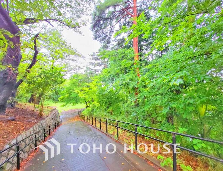 周辺 世田谷区立成城三丁目緑地　距離450m