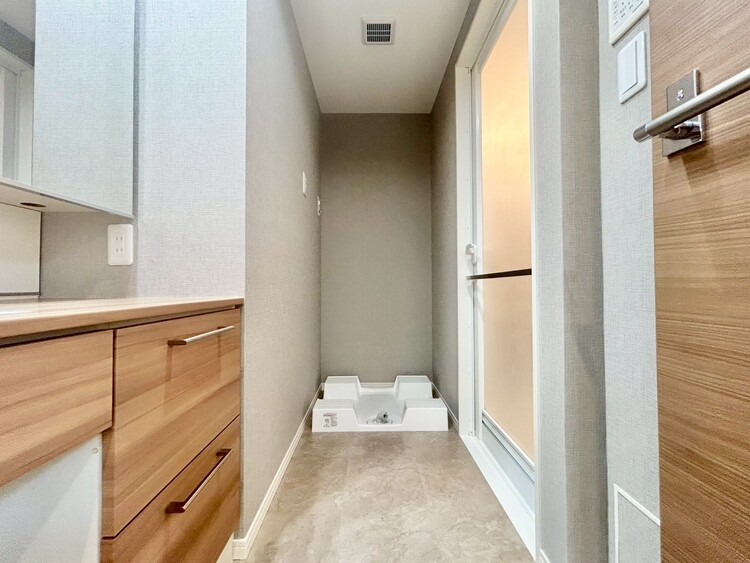 その他 十分な広さの脱衣所。