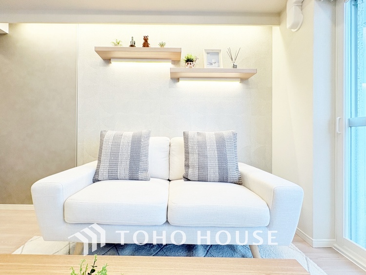 内装 【LIVING】◆simple is best◆無駄のない綺麗なつくりのリビングルームであなただけの暮らしを。