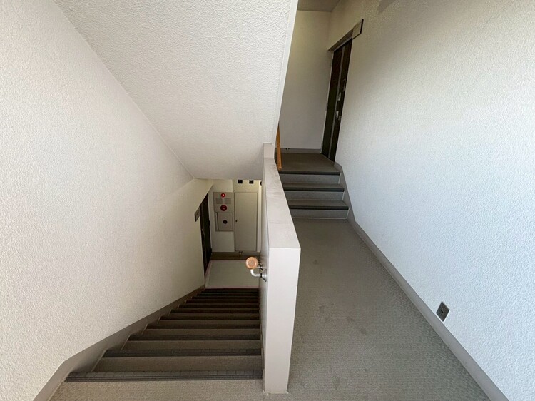 その他 共用部の階段です。明るく清潔に管理されています。