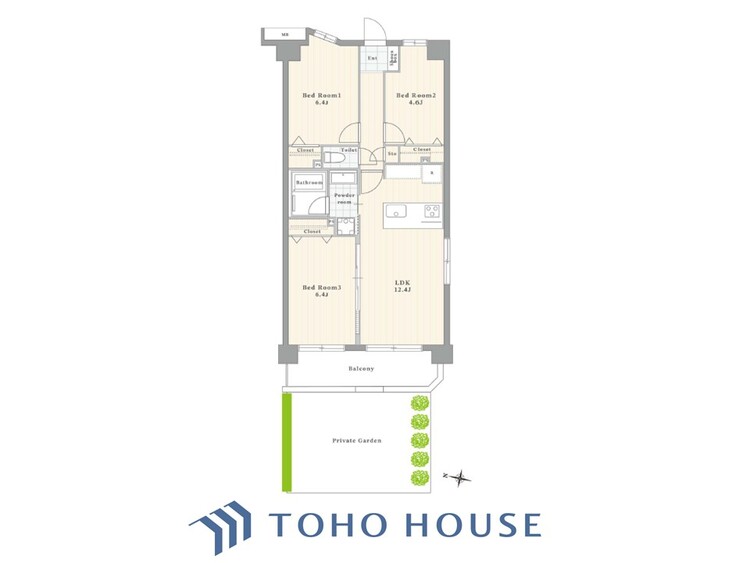 間取り リノベーション実施住戸。空間演出に拘り整然とセンス良く纏められた室内は最高の癒し空間でなければなりません。そこで暮らす方々のことを考え抜き、そして造りこんだ空間は極上の癒しを提供してくれます。