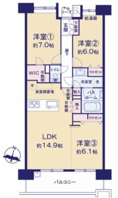 間取り 上質なデザインが心を奪う、内装リフォーム物件の芸術。