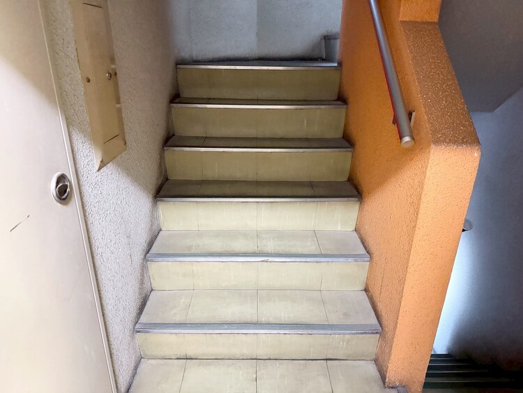 その他 共用部の階段です。明るく清潔に管理されています。